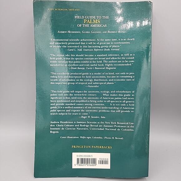Field Guide to the Palms of the Americas Princeton By Andrew Henderson PB - Picture 2 of 16